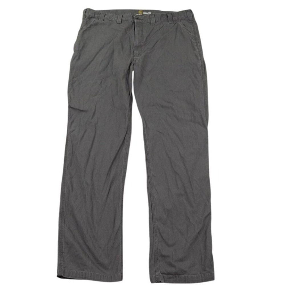 Carhartt Relaxed Fit Utility Pants Mens 44x36 Gray Canvas Rugged Workwear